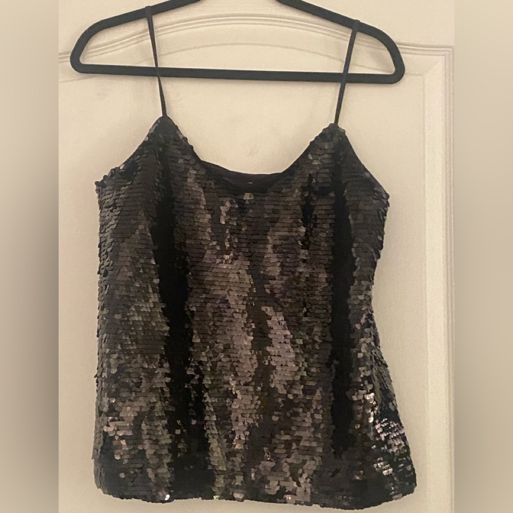 Sequin Black Top